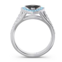 Halo Pave Trillion Tala Ring