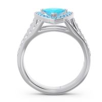 Halo Pave Trillion Tala Ring