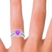 Halo Pave Trillion Tala Ring