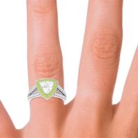 Halo Pave Trillion Tala Ring