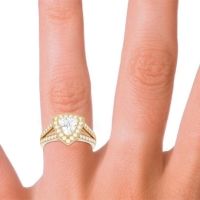 Halo Pave Trillion Tala Ring