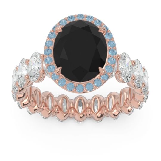 Ornate Halo Oval Rajakula Ring