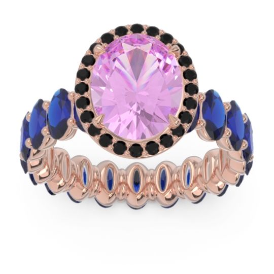 Ornate Halo Oval Rajakula Ring
