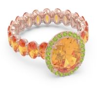 Ornate Halo Oval Rajakula Ring