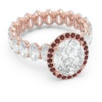 Ornate Halo Oval Rajakula Ring