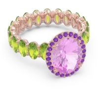 Ornate Halo Oval Rajakula Ring