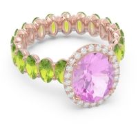 Ornate Halo Oval Rajakula Ring
