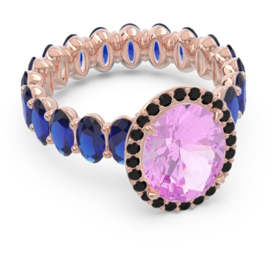 Ornate Halo Oval Rajakula Ring
