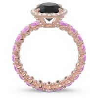 Ornate Halo Oval Rajakula Ring