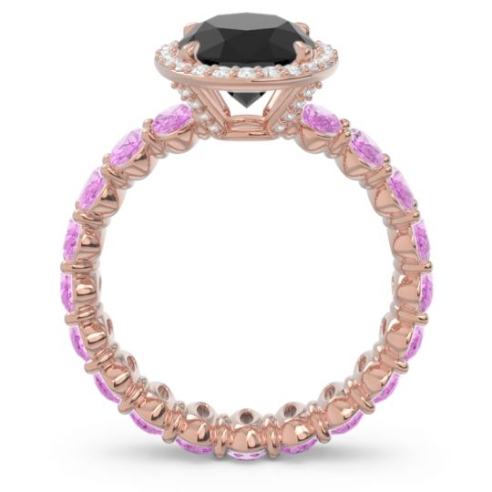 Ornate Halo Oval Rajakula Ring