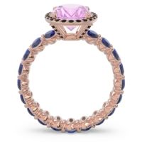 Ornate Halo Oval Rajakula Ring