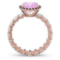 Ornate Halo Oval Rajakula Ring