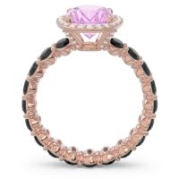 Ornate Halo Oval Rajakula Ring