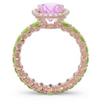 Ornate Halo Oval Rajakula Ring