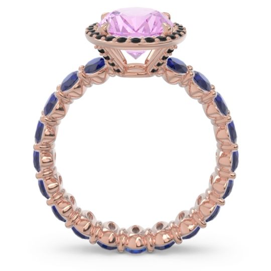 Ornate Halo Oval Rajakula Ring