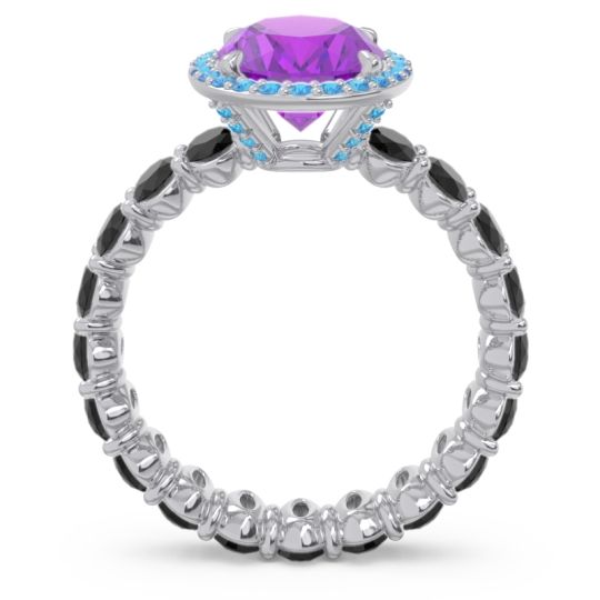 Ornate Halo Oval Rajakula Ring