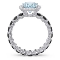 Ornate Halo Oval Rajakula Ring