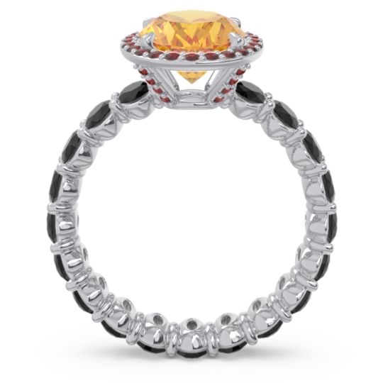 Ornate Halo Oval Rajakula Ring