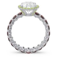 Ornate Halo Oval Rajakula Ring
