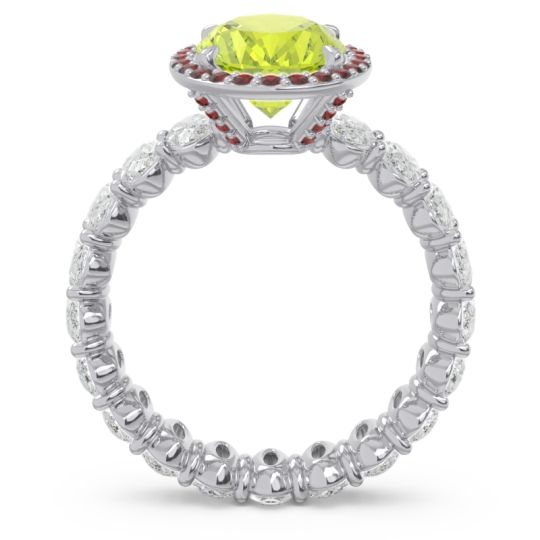 Ornate Halo Oval Rajakula Ring