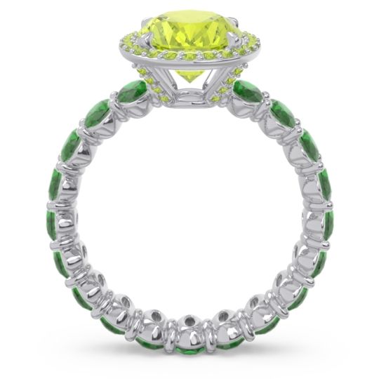 Ornate Halo Oval Rajakula Ring