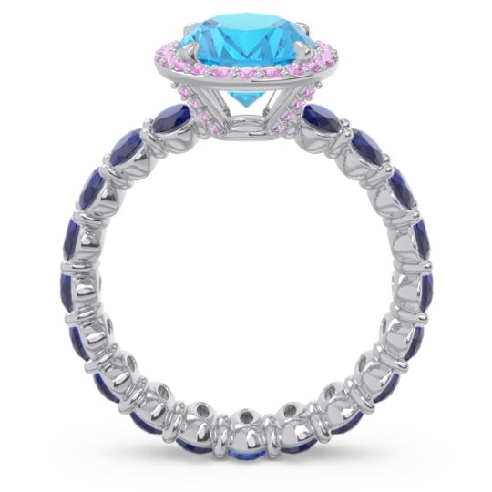 Ornate Halo Oval Rajakula Ring