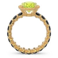 Ornate Halo Oval Rajakula Ring