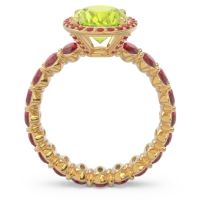 Ornate Halo Oval Rajakula Ring