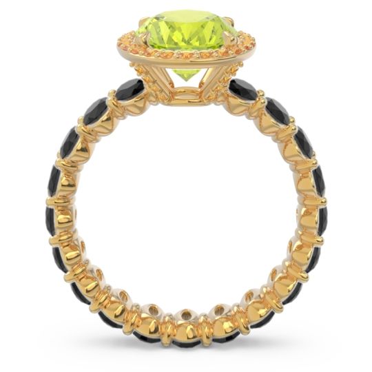 Ornate Halo Oval Rajakula Ring
