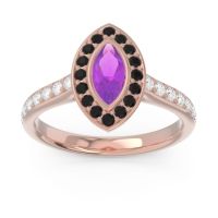 Halo Pave Marquise Pravahana Ring