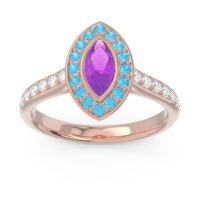 Halo Pave Marquise Pravahana Ring