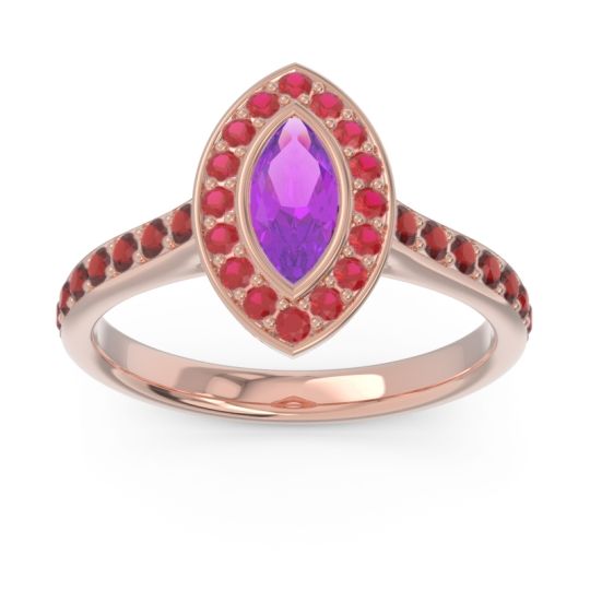 Halo Pave Marquise Pravahana Ring