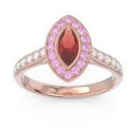 Halo Pave Marquise Pravahana Ring