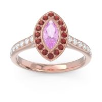 Halo Pave Marquise Pravahana Ring