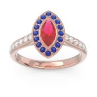 Halo Pave Marquise Pravahana Ring
