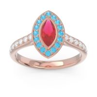 Halo Pave Marquise Pravahana Ring