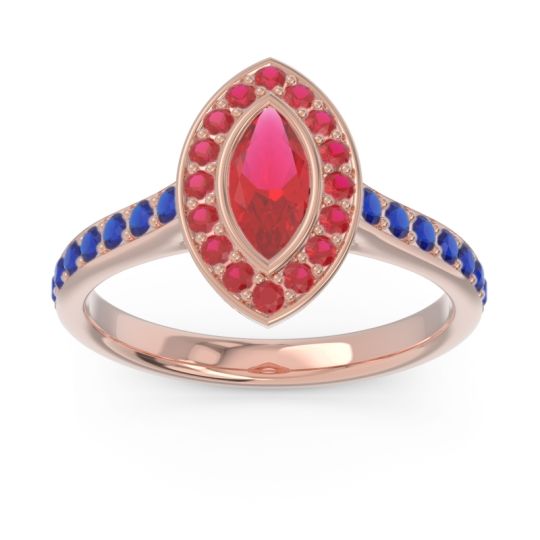 Halo Pave Marquise Pravahana Ring