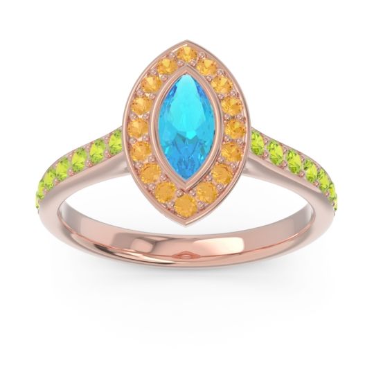 Halo Pave Marquise Pravahana Ring