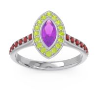 Halo Pave Marquise Pravahana Ring