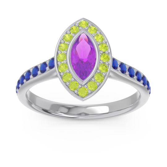 Halo Pave Marquise Pravahana Ring