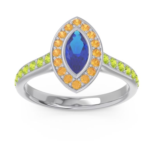 Halo Pave Marquise Pravahana Ring