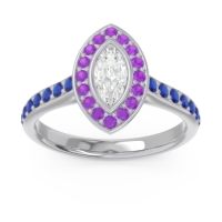 Halo Pave Marquise Pravahana Ring