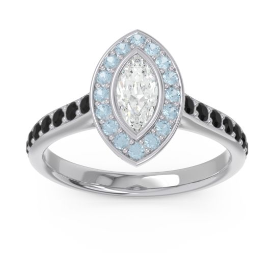 Halo Pave Marquise Pravahana Ring