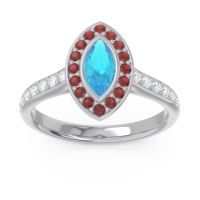 Halo Pave Marquise Pravahana Ring