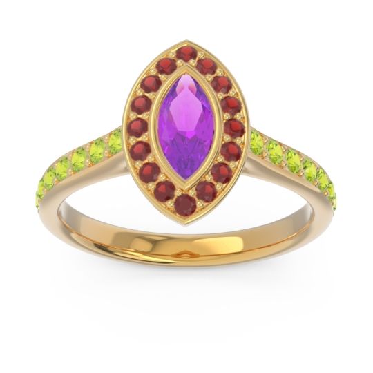 Halo Pave Marquise Pravahana Ring