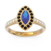 Halo Pave Marquise Pravahana Ring