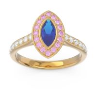 Halo Pave Marquise Pravahana Ring