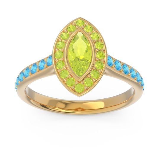 Halo Pave Marquise Pravahana Ring