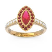 Halo Pave Marquise Pravahana Ring