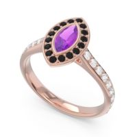 Halo Pave Marquise Pravahana Ring